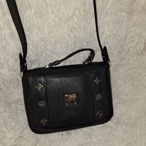 MCM Black Crossbody And Top Handle Bag